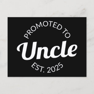 Promoted To Uncle Est. 2025 I Postcard