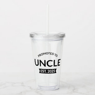 Promoted To Uncle Est. 2025 II Acrylic Tumbler
