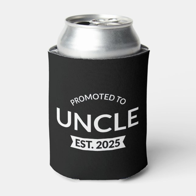 Promoted To Uncle Est. 2025 II Can Cooler (Can Front)