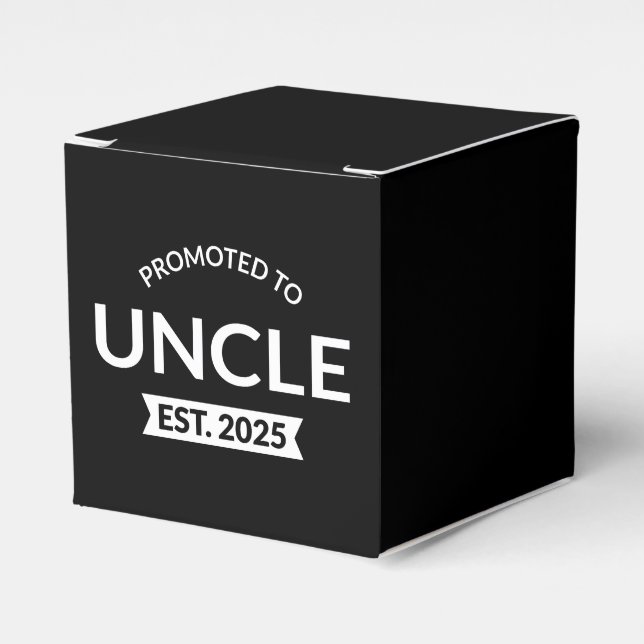 Promoted To Uncle Est. 2025 II Favour Box (Front Side)