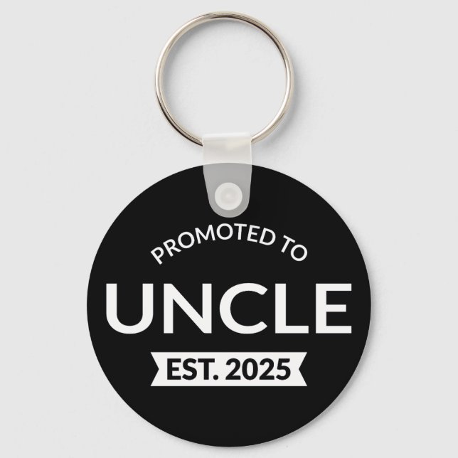 Promoted To Uncle Est. 2025 II Key Ring (Front)