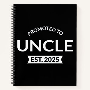 Promoted To Uncle Est. 2025 II Notebook