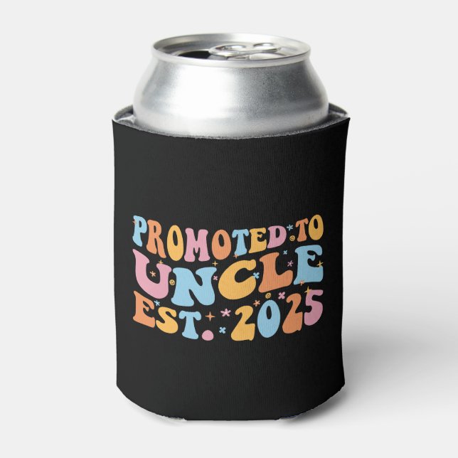 Promoted To Uncle Est. 2025 III Can Cooler (Can Front)