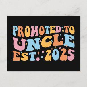 Promoted To Uncle Est. 2025 III Postcard