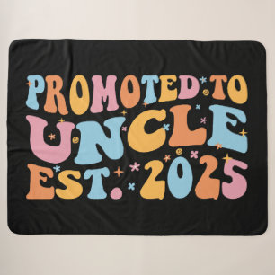 Promoted To Uncle Est. 2025 III Sherpa Blanket