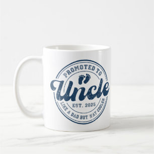 Promoted To Uncle Est 2025 New Uncle Est 2025 Coffee Mug
