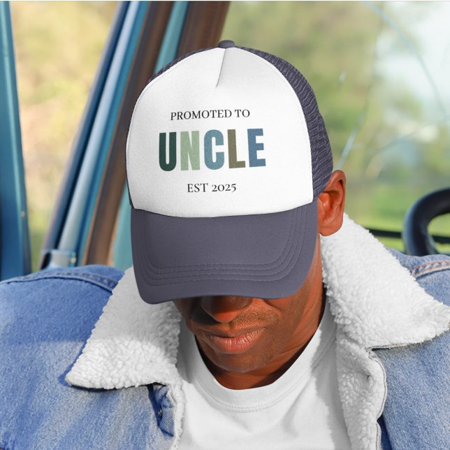Promoted to Uncle EST 2025 | New Uncle  Trucker Hat (Creator Uploaded)