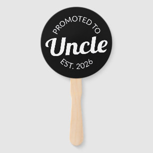 Promoted To Uncle Est. 2026 I Hand Fan