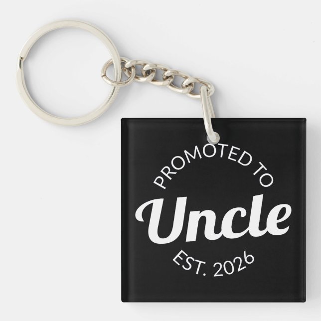 Promoted To Uncle Est. 2026 I Key Ring (Front)