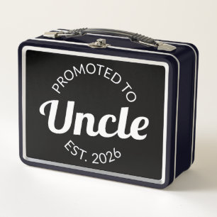 Promoted To Uncle Est. 2026 I Metal Lunch Box