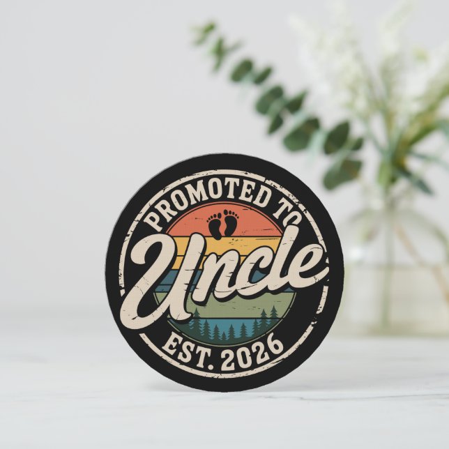 Promoted To Uncle Est 2026 Pregnancy Announcement  (Standing Front)