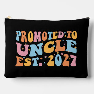 Promoted To Uncle Est 2027 New Uncle Accessory Pouch