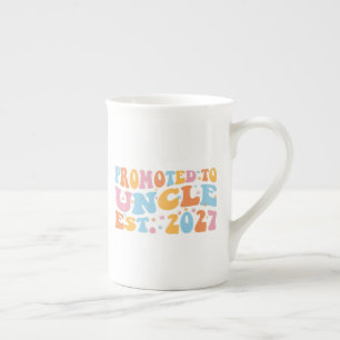Promoted To Uncle Est 2027 New Uncle Bone China Mug