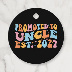 Promoted To Uncle Est 2027 New Uncle Favour Tags