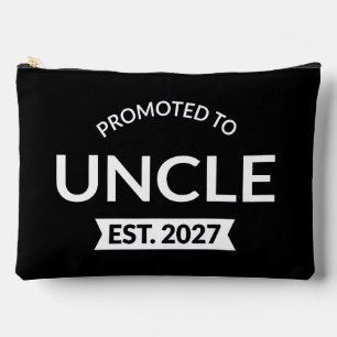 Promoted To Uncle Est 2027 New Uncle II Accessory Pouch