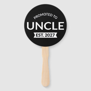 Promoted To Uncle Est 2027 New Uncle II Hand Fan