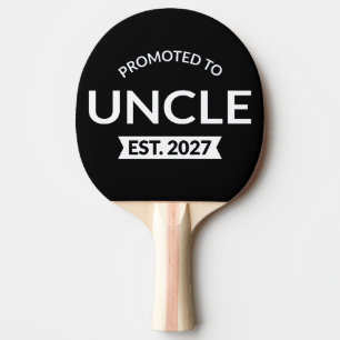 Promoted To Uncle Est 2027 New Uncle II Ping Pong Paddle