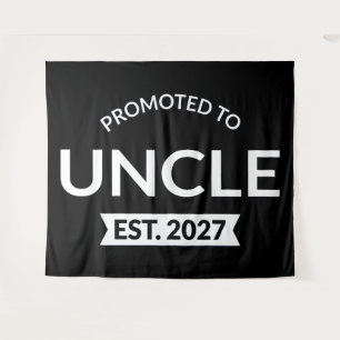 Promoted To Uncle Est 2027 New Uncle II Tapestry