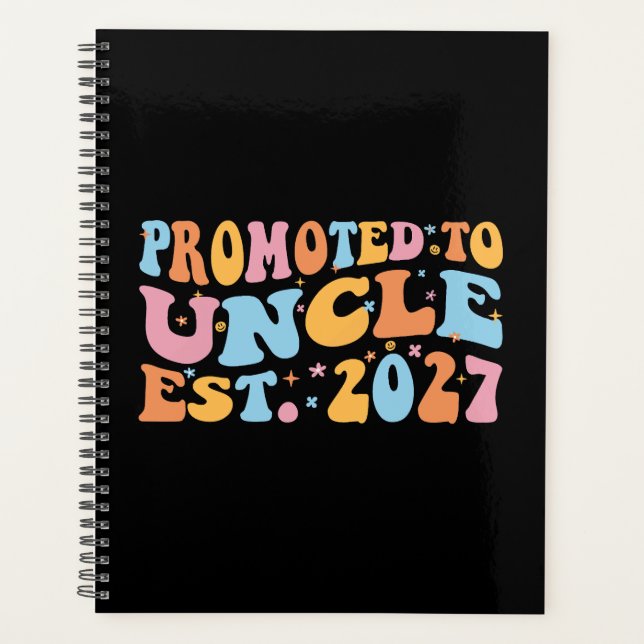 Promoted To Uncle Est 2027 New Uncle Planner (Front)