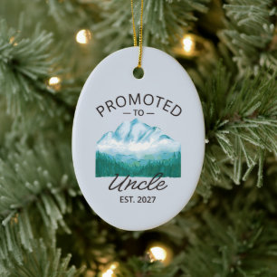 Promoted To Uncle Est 2027 New Uncle VI Ceramic Ornament