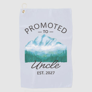 Promoted To Uncle Est 2027 New Uncle VI Golf Towel