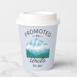 Promoted To Uncle Est 2027 New Uncle VI Paper Cups