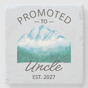 Promoted To Uncle Est 2027 New Uncle VI Stone Coaster