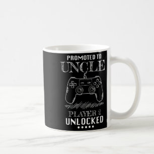 Promoted To Uncle Player 2 Unlock Shirt New Uncle  Coffee Mug