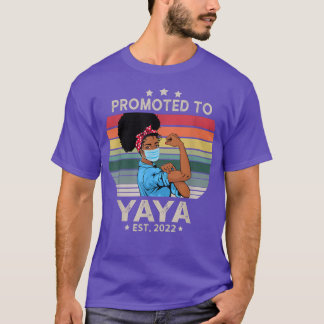 Promoted To Yaya Est 2022 First Time Grandma Mothe T-Shirt