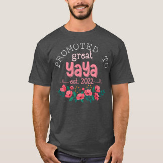 Promoted to Yaya Est 2022 First Time New Grandma M T-Shirt