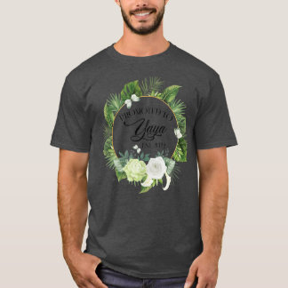 Promoted to Yaya Est 2022 Women Floral First Time  T-Shirt