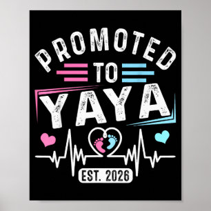 Promoted To Yaya Est. 2026 Vintage Yaya  Poster