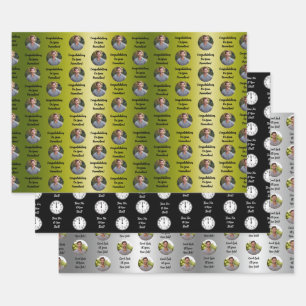 Promotion Congratulations Custom Message Gift Wrapping Paper Sheet