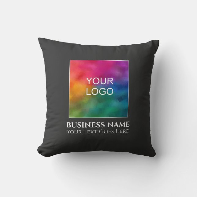 Promotional Add Upload Company Logo Business Cushion (Front)