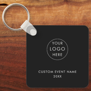 Promotional Add Your Logo Modern Template Keychain