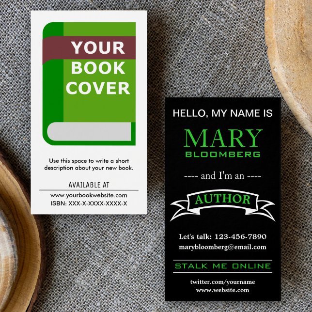 Promotional Book Cover Author Business Card (Creator Uploaded)