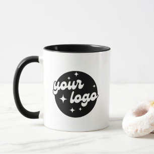 Promotional Brand Marketing Logo Black & White Mug