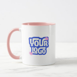 Promotional Brand Marketing Your Logo Here Pink Mug