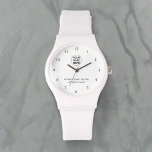 Promotional Branded Business Logo & Text White Watch<br><div class="desc">Showcase your brand with our Promotional White Watch,  customised with your business logo and text. This sleek and sophisticated timepiece offers a stylish way to keep your brand visible,  making it an ideal choice for corporate gifts,  events,  or promotional giveaways.</div>