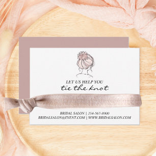 Promotional Bridal Business Hair Tie Holder Enclosure Card