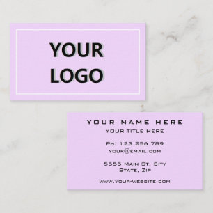 Promotional Business Cards Example with Logo