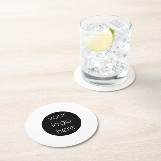 Promotional Business Company Logo Customer Gifts Round Paper Coaster (Insitu)