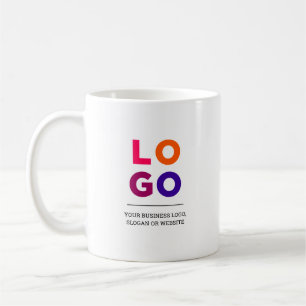 Promotional Business Logo and Text Coffee Mug