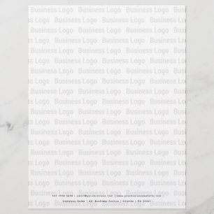 Promotional Business Logo Black White Pattern Custom Letterhead
