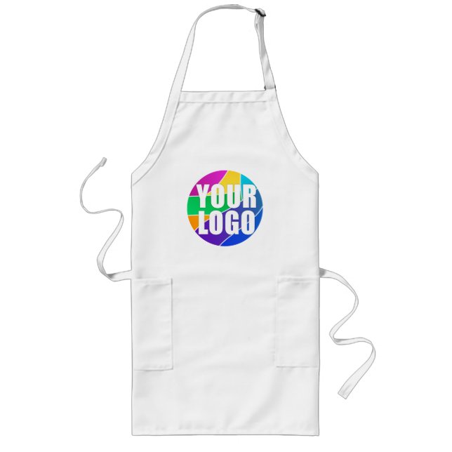 Promotional Business Logo Corporate Giveaway Long Apron (Front)