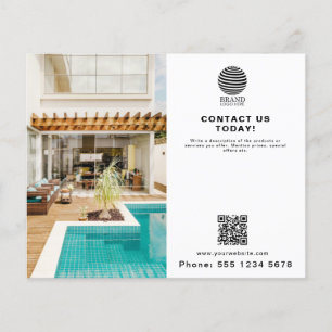 Promotional Business Logo Photo QR Code Flyer