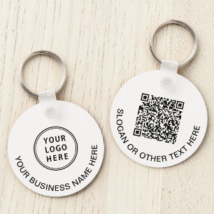 Promotional Business Logo QR Code Key Ring