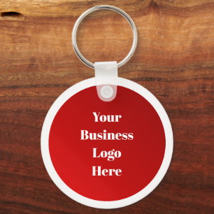 Promotional Business Logo   Round Metal Keychain
