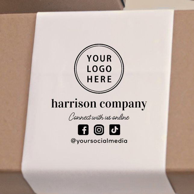 Promotional Business Logo Social Media Self-inking Stamp (Creator Uploaded)