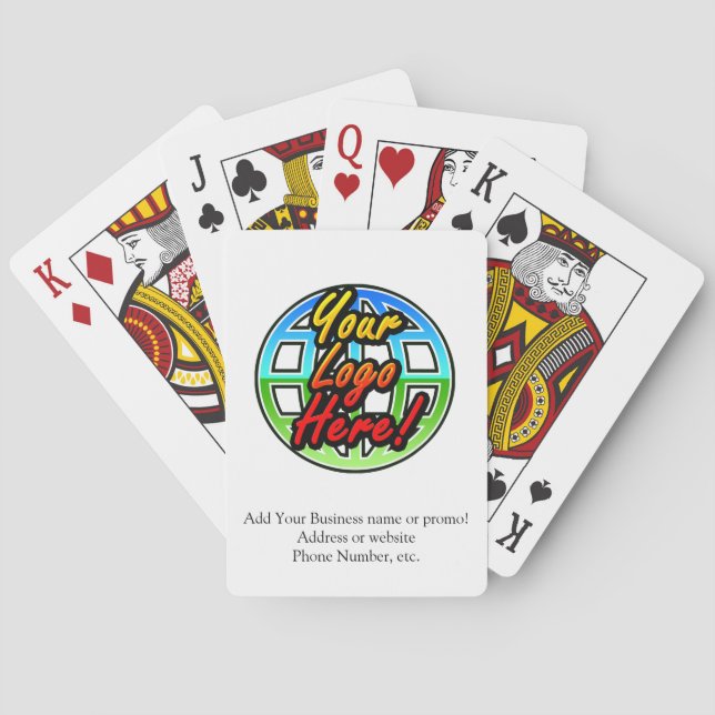 Promotional Business Logo/Text Playing Cards (Back)